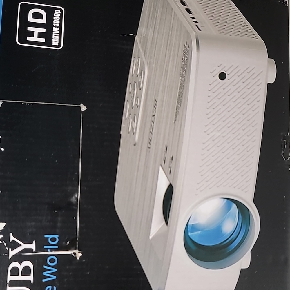BEXTZU  Projector, Native 1080P HD Movie Projector with Carrying Case